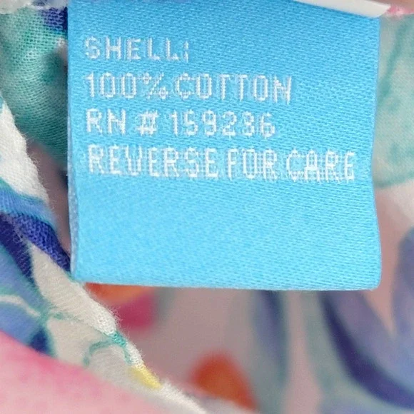 J McLaughlin Shirt Womens Large Button Up Lois‎ Callery Fruits Resort Vacation - Picture 10 of 11